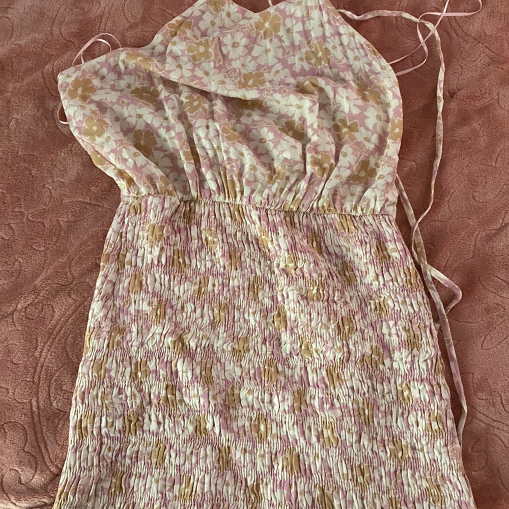 flower tight summer dress
